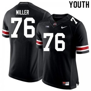 Youth Ohio State Buckeyes #76 Harry Miller Black Nike NCAA College Football Jersey Style ICW5044BC